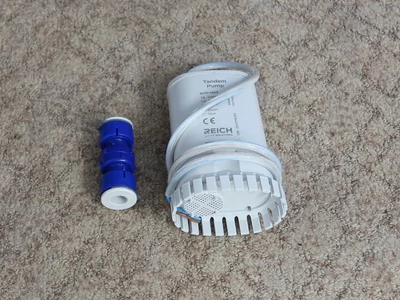 High Power TWIN vízpumpa 19 I / min. 1,4 bar / 4,6 A