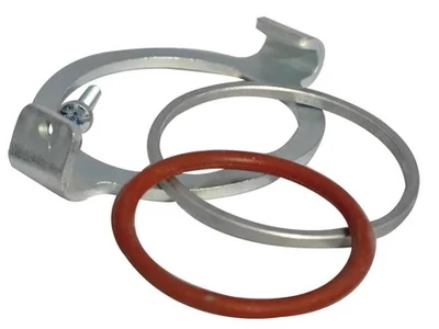 Cikkszám: 602003, megnevezés: Égésgáz elvezető rögzítőbilincs S fűtéshez