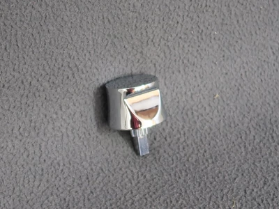 Szekrényajtó forgatható fogantyú-gombfej, króm