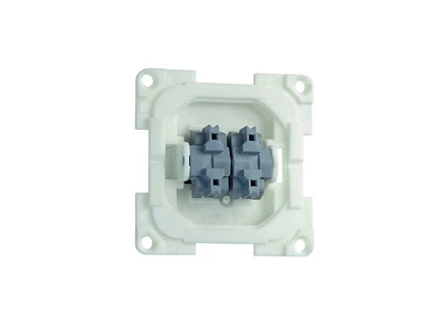 Cikkszám: 904037, megnevezés: Dupla kapcsoló fehér színű