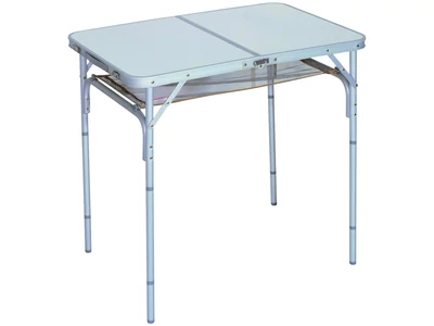 (M9904178) Kempingasztal tárolóhálóval 61 x 90 cm (alu) 4 főre