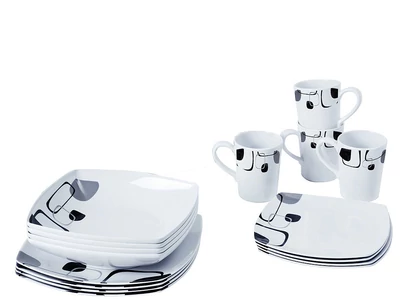 Enigma 16 részes melamin étkészlet