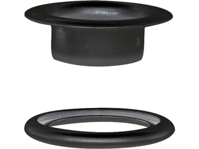 Befűzőlyuk-foglalat alátéttel 8 mm fekete