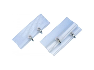 Függönytartó kédersín egy megvezetősínnel, 1 m hosszú.