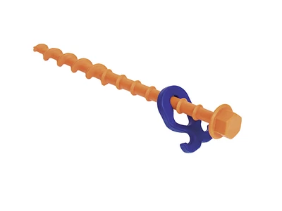 Peggy Peg csavarozható cövek, 12 részes szett, 20 cm hosszú