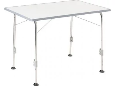 Kempingasztal  stabil kivitel alumíniumvázas szürke színben 100 x 68 cm