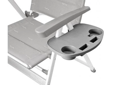 Rakodópolc kempingszékre szürke műanyagból