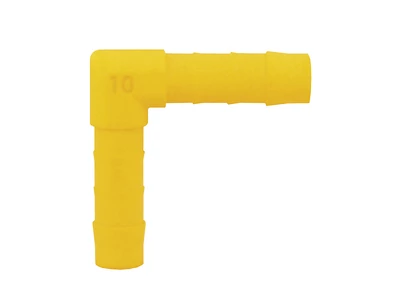 Vízcső összekötő elem, derékszögű, 10 mm átmérővel