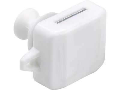 Nyomógombos bútorzár szürke/fehér