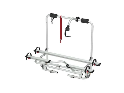 Lakókocsi vonóháromszögre szerelhető kerékpártartó 