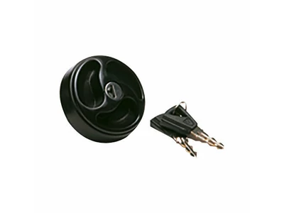 Vízbetöltő fedél kulccsal - fekete