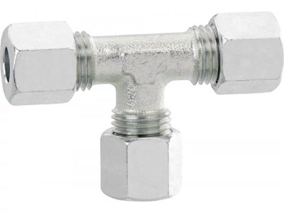 (M9952517) Lakókocsi gázcső T-elosztó, 10 mm-es, horganyzott