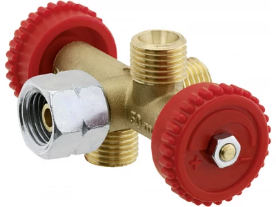 Elágazó gázcsap két kimenettel PS 4 bar