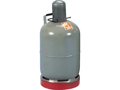 Acél gázpalack, üres, szeleppel és védőkupakkal, 5 kg töltőtömegű