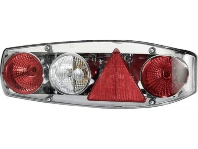 Caraluna II Plus hátsó lámpa háromszög prizmával krómozott - jobbos