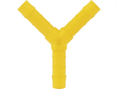 Csőelosztó Y-idom 12 mm sárga
