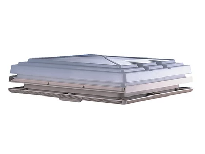 Fényáteresztő tetőablak rolóval - krémfehér színben 40 x 40 cm