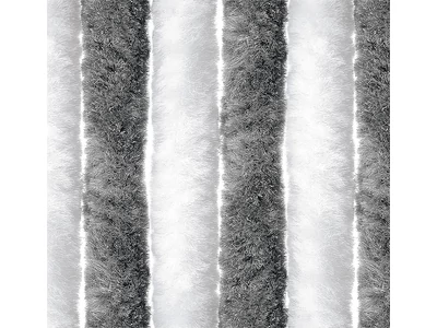 Bejárati függöny 56x185 cm ezüst/fehér