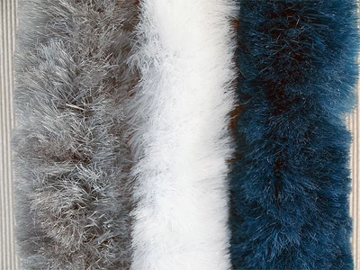 Bejárati függöny 56x205 cm, szürke/fehér/kék