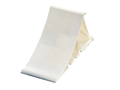 Fehér, műanyag kerékkitámasztó ék