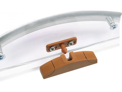 Bútorzár okkerbarna színben