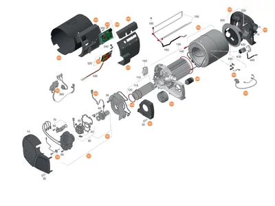 TRUMA fűtés Combi D4 / D6 (E) 2008-05-től alkatrészek alul a részletes ábrán!