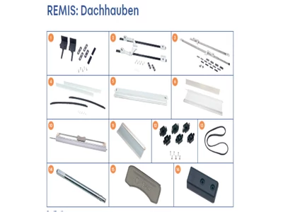 REMIS Tetőablak RemiTop Vario I alkatrészek alul a részletes ábrán!