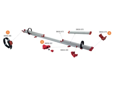 Carry Bike tartozékok Rail Quick C alkatrészek alul a robbantott ábrán!