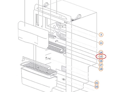 Rögzítő Thetford hűtőhöz