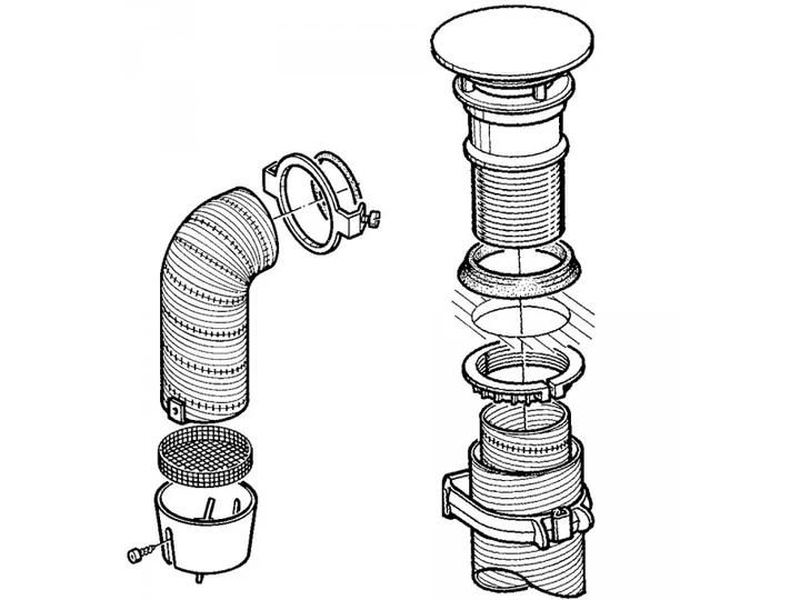 (M9954057) Truma tető égéstermék elvezető készlet (M9954057) Truma tető égéstermék elvezető készlet