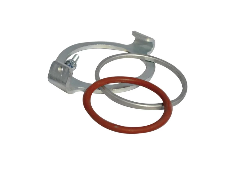 Füstgázelvezető cső rögzítés