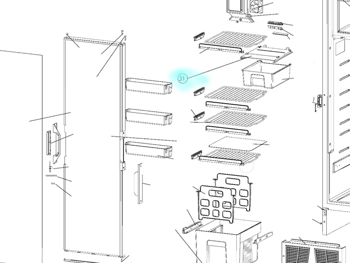 T2138 tárolórekesz fedél