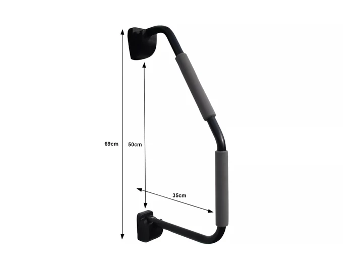 Biztonsági ajtózár fellépő korláttal Biztonsági ajtózár fellépő korláttal