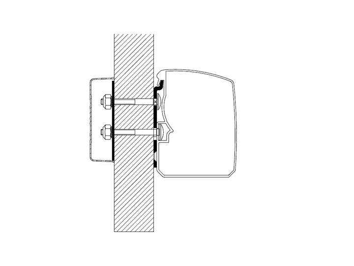 Omnistor 3200 adapterkészlet sík falra