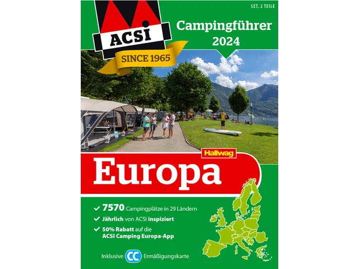 ACSI Kemping Kalauz és Camping Card - Európa 2024