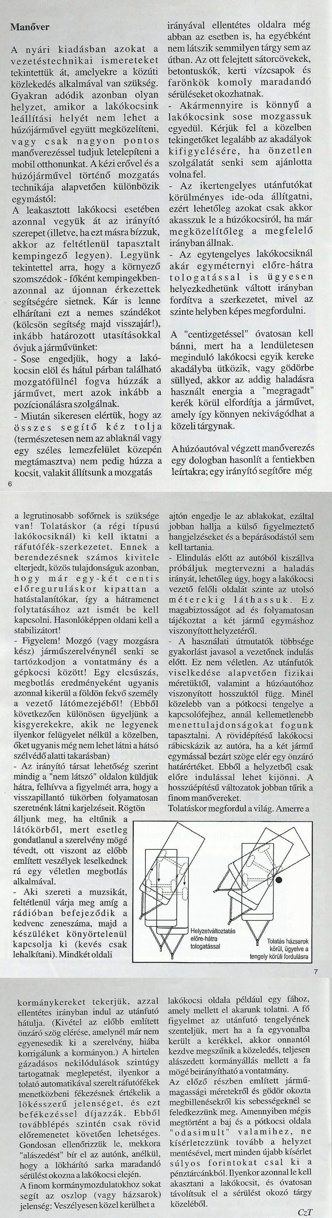 Manőver - Vezetéstechnika parkoláskor