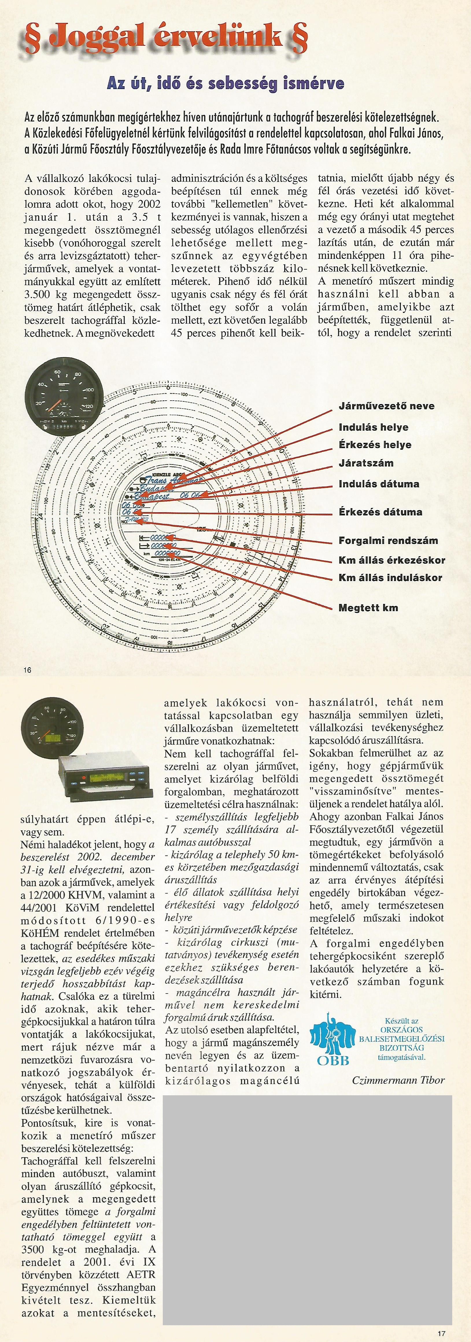 Karavándor magazin 2002. Tavasz, Joggal érvelünk