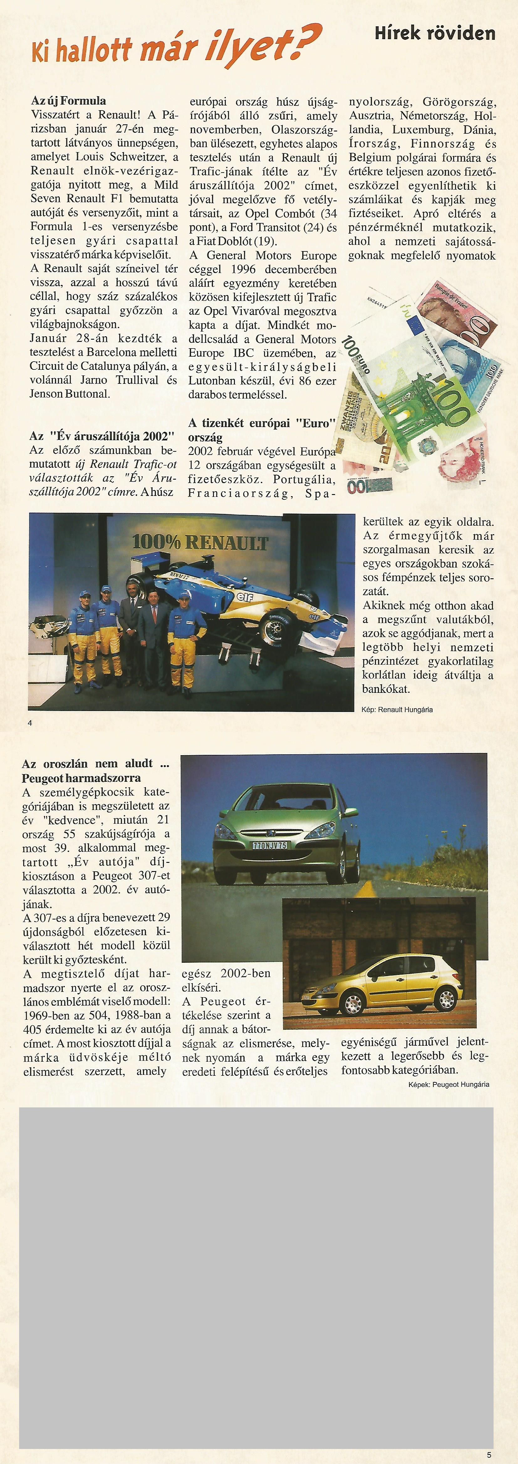 Karavándor magazin 2002. Tavasz, Ki hallott már ilyet?