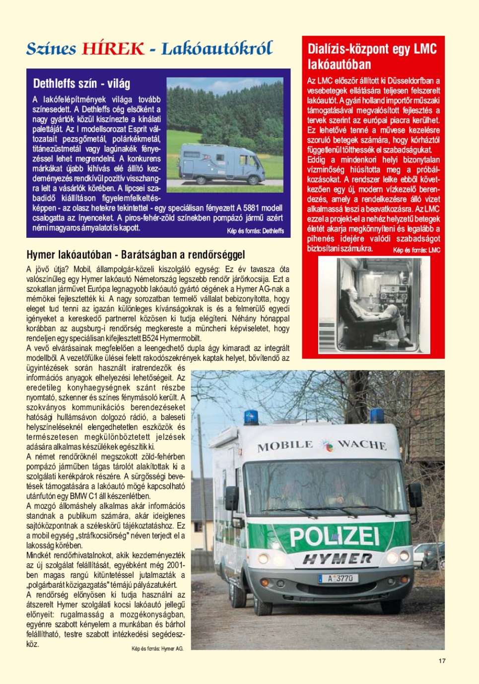 Karavándor magazin 2002. Tél, Barátságban a rendőrséggel