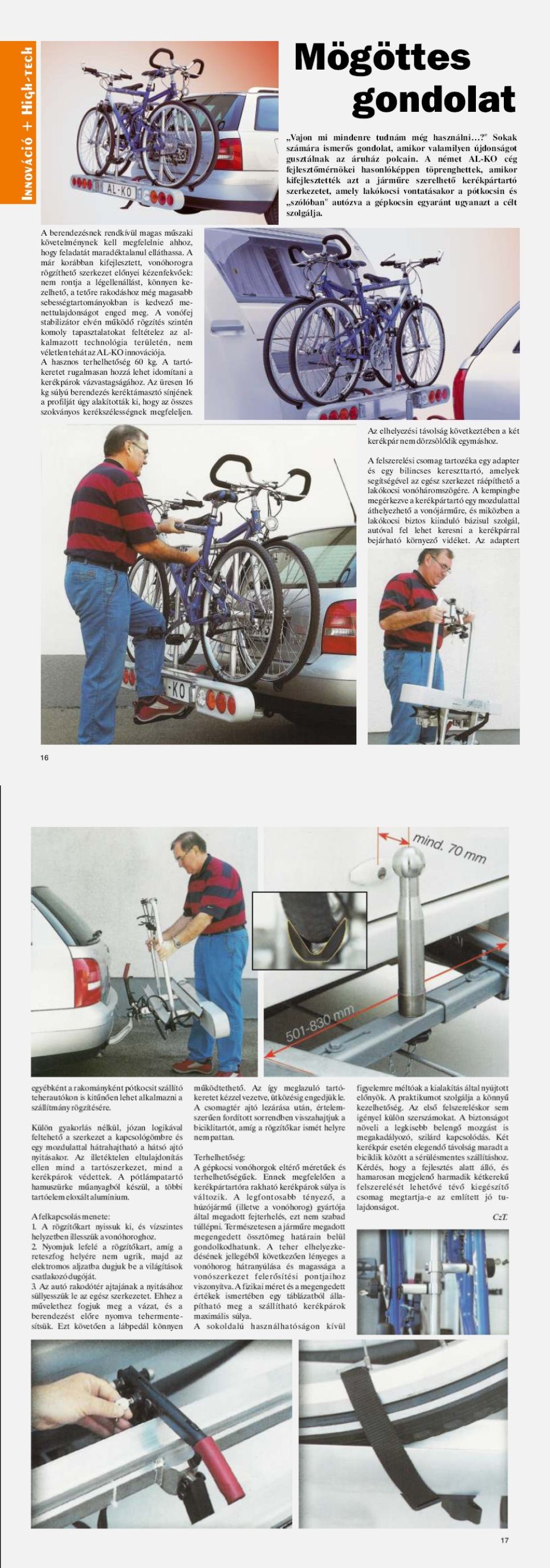Karavándor magazin 2003. Tél, Innováció + High-Tech