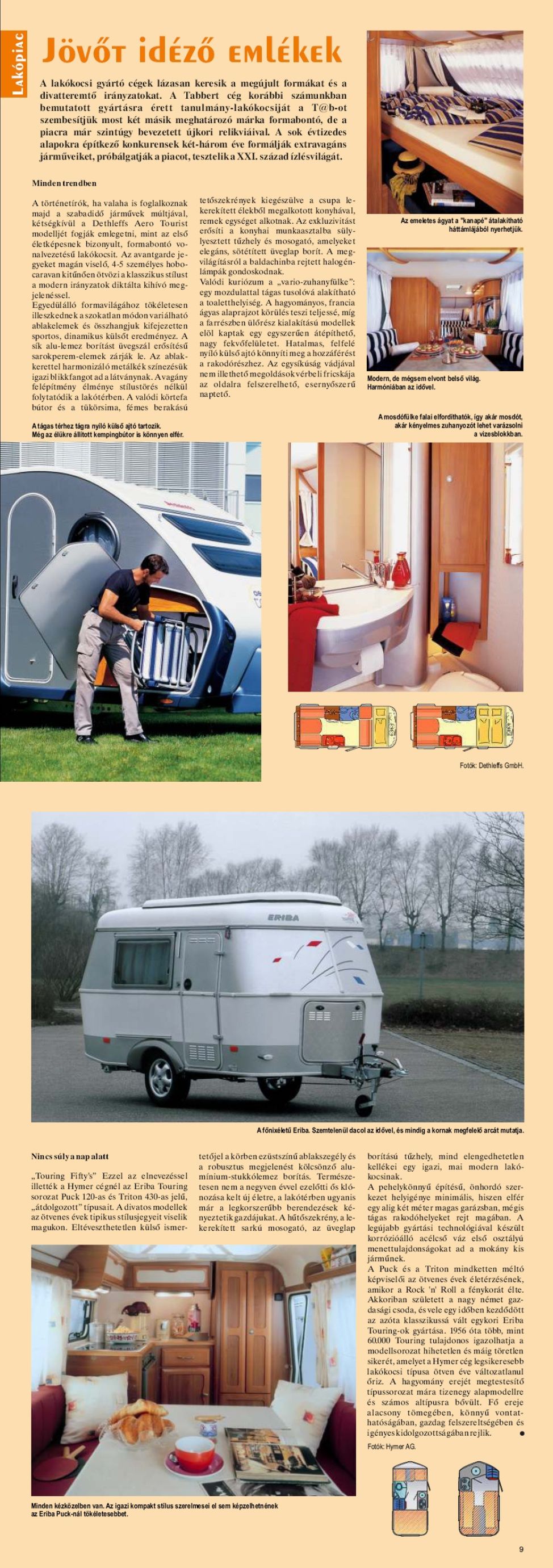 Karavándor magazin 2003. Tél, Lakópiac - Jövőt idéző emlékek