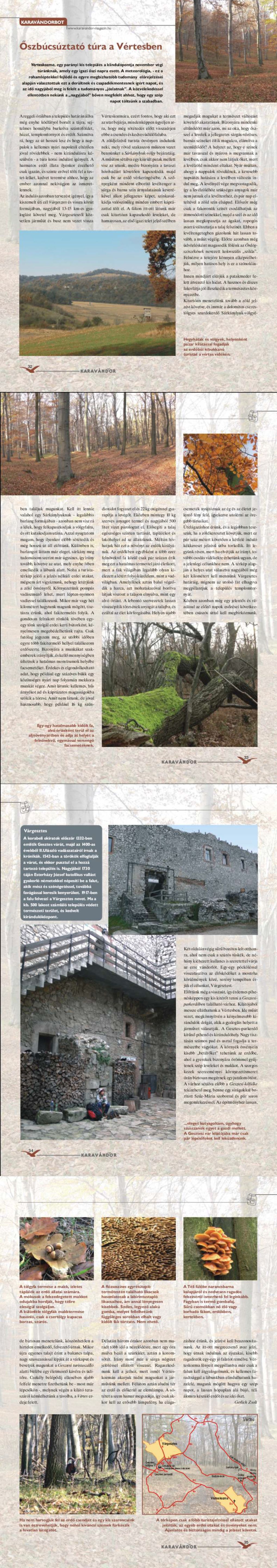 Karavándorbot - Őszbúcsúztató túra a Vértesben