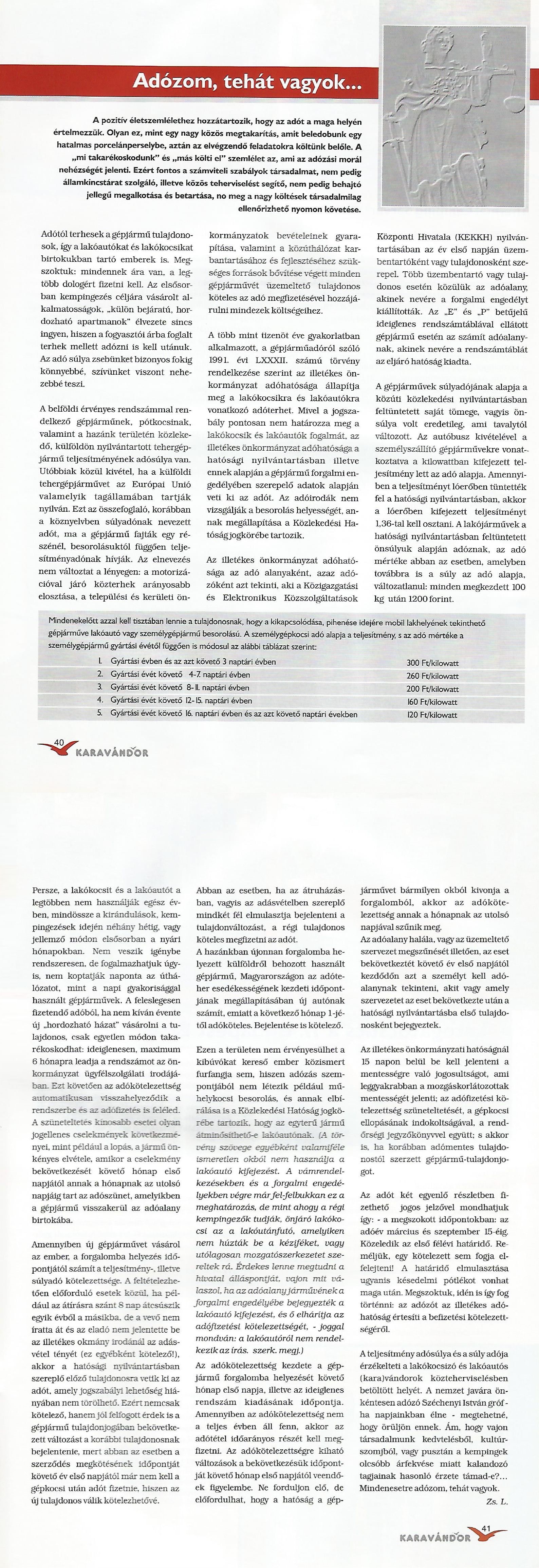 Hivatali szóba hozzuk - Adózom, tehát vagyok...