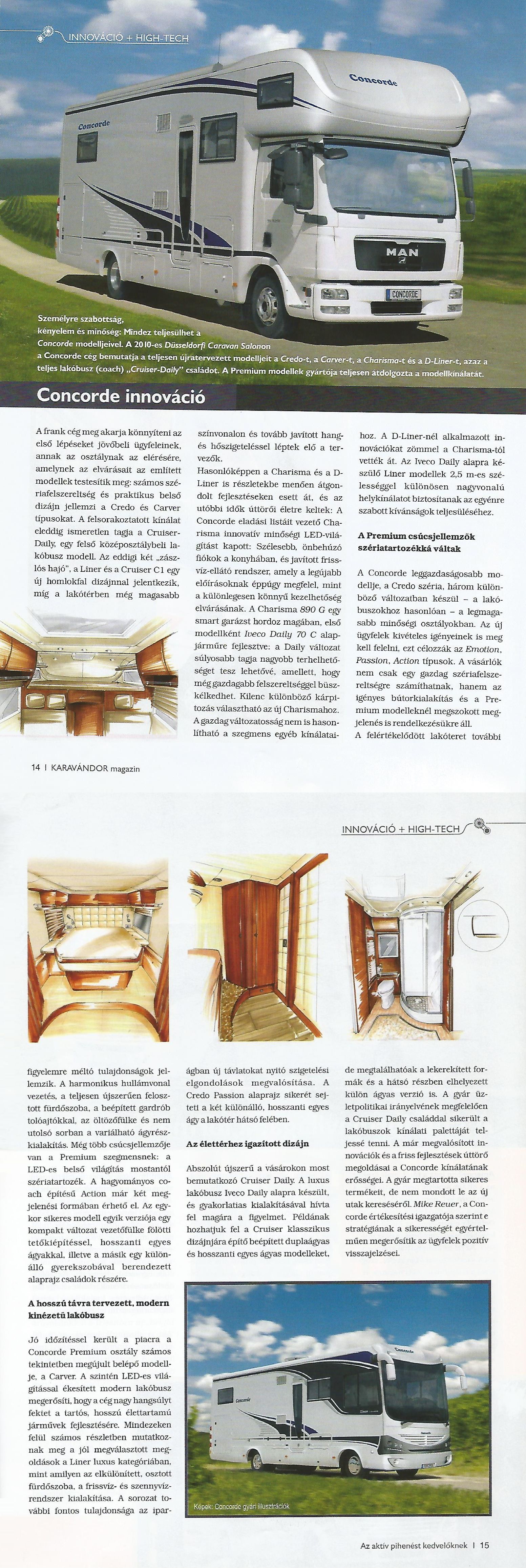 Innováció + High-Tech - Concorde innovatív fejlesztések
