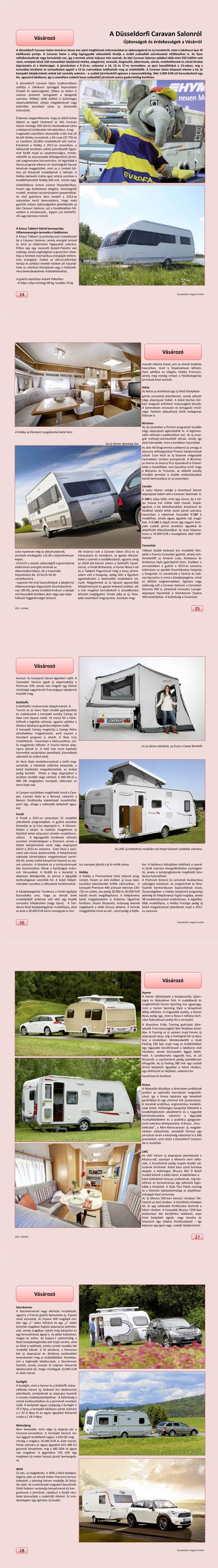 Vásározó - A Düsseldorfi Caravan Salonról