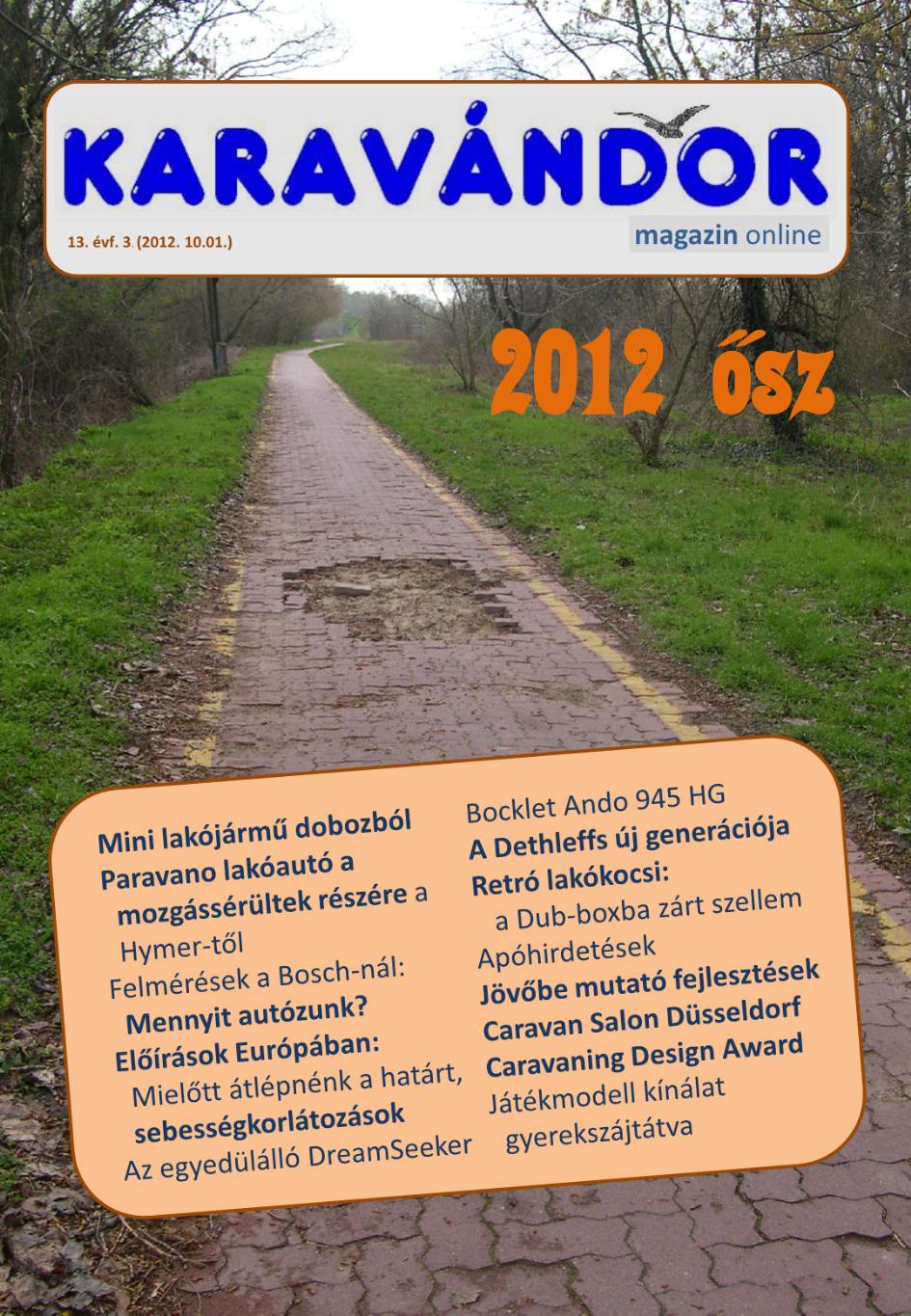 Karavándor magazin 2012. Ősz