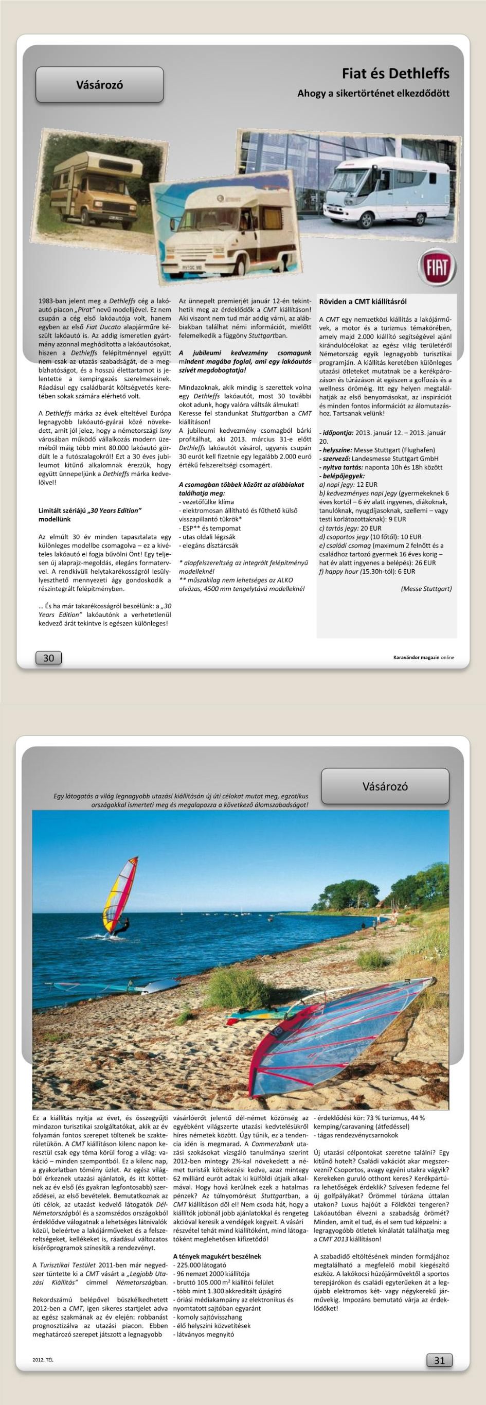 Vásározó - Fiat és Dethleffs történet