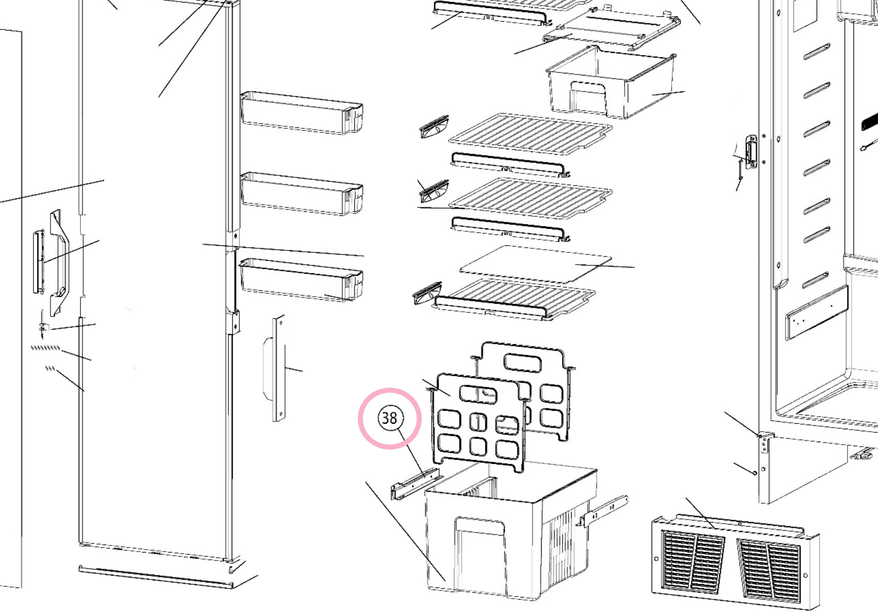 Fiók vezetősín párban