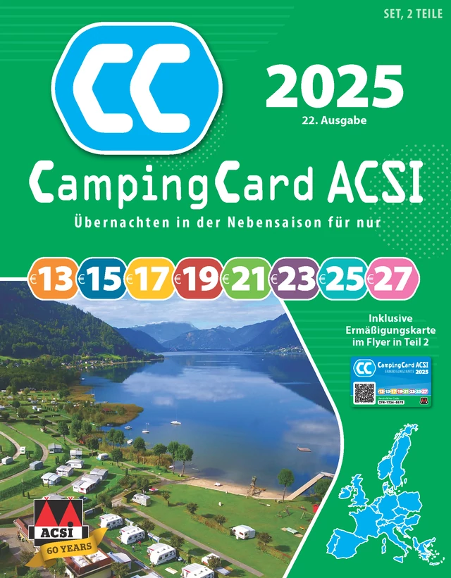 ACSI CampingCard 2025 I-II. kötet - német nyelvű