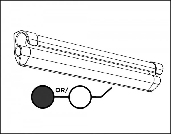 Behúzósín ragasztható QuickFit / EasyLink fehér 400 cm